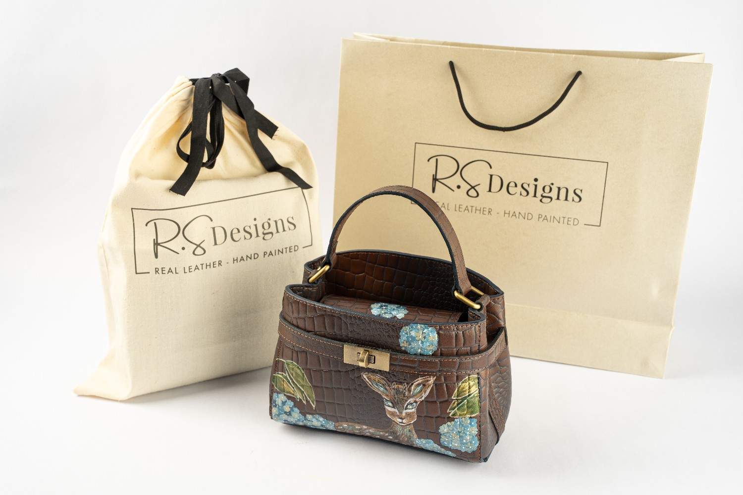 Classic bag Brown and Dark Blue