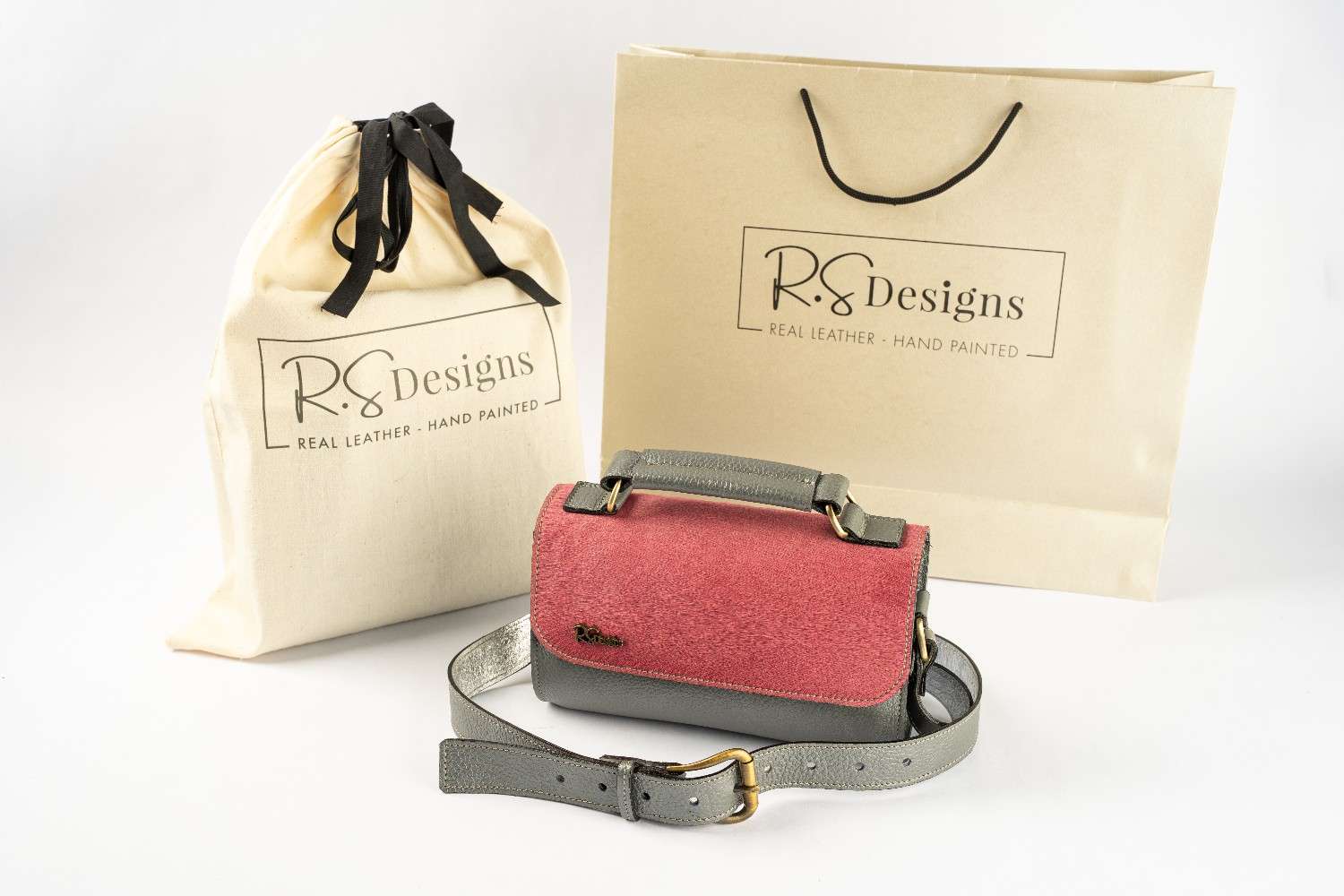 SIGNATURE BAG Pink and Silver
