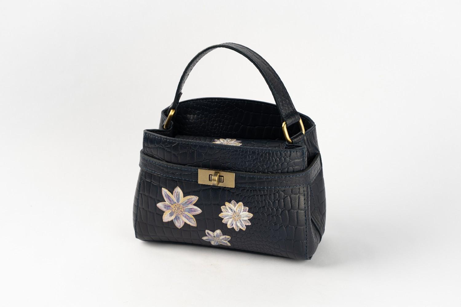 Classic bag Navy blue - الصورة 2