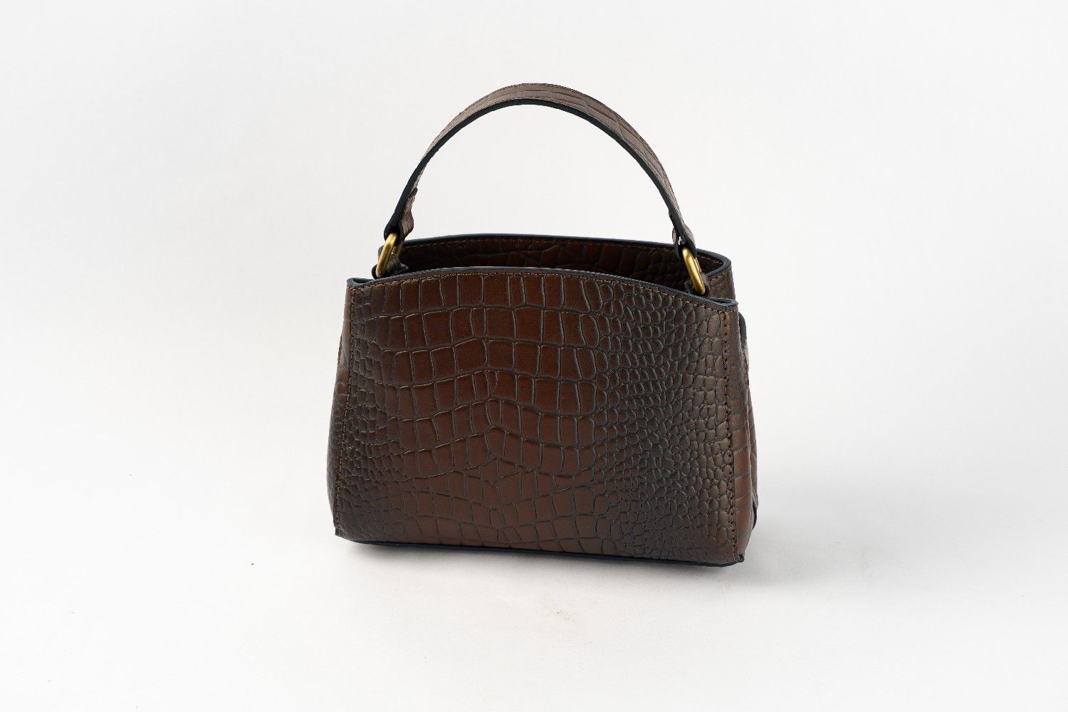 Classic bag Brown and Dark Blue - الصورة 3